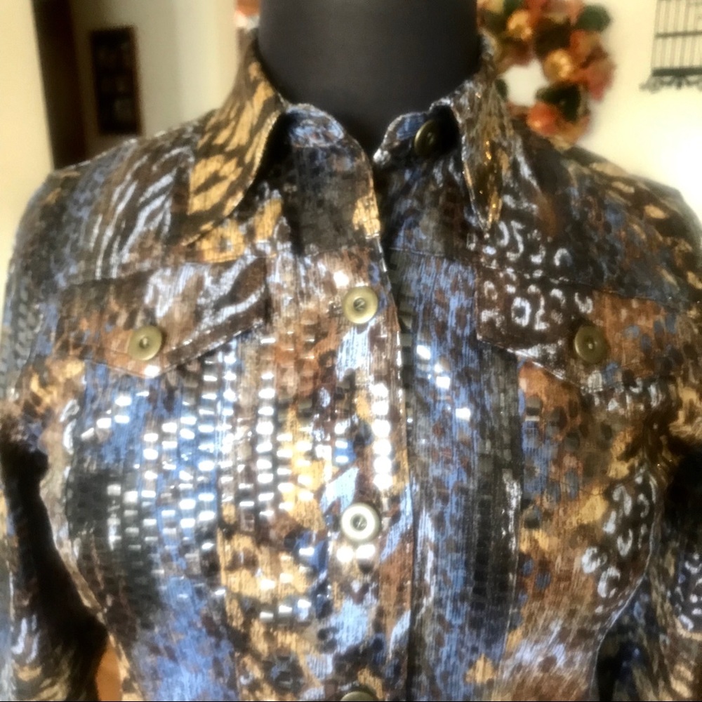 Ruby Rd. Sequin jacket - Picture 3 of 6